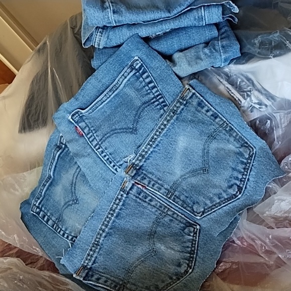 Levi's Denim material Pockets and Legs for sewing project crafts clothes